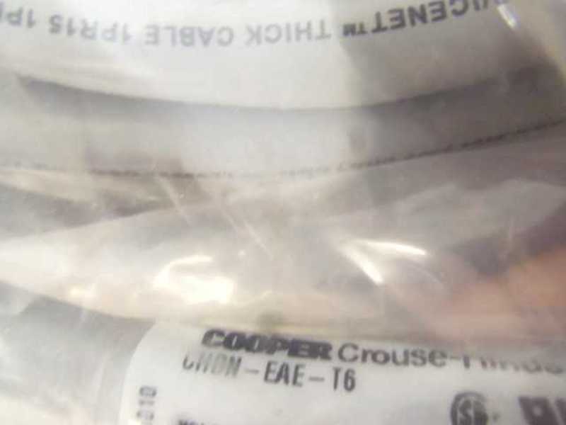 CROUSE HINDS CHDN-EAE-T6 CORDSET * NEW IN FACTORY BAG *
