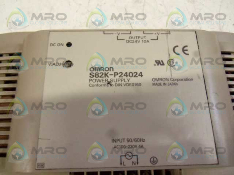 OMRON S82K-P24024 POWER SUPPLY (AS PICTURED)  UNMP
