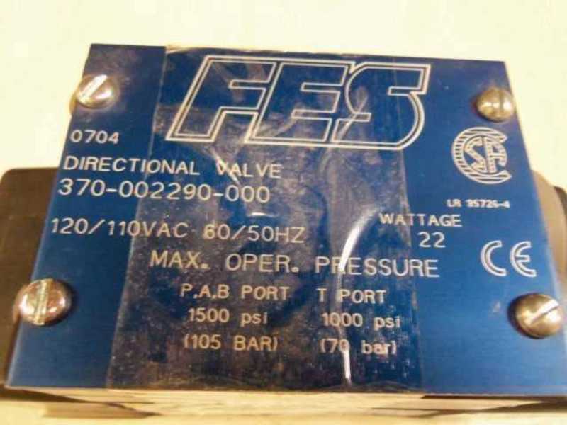 CONTINENTAL HYDRAULICS 370-002290-000  VALVE  NSMP