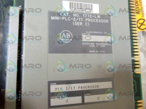 ALLEN BRADLEY 1772-LW SER. C F/W J (NO KEY)  NSMP