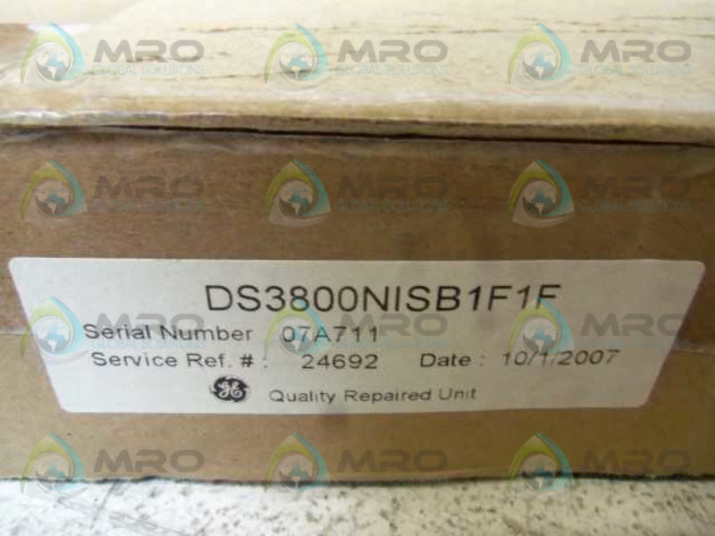 GENERAL ELECTRIC DS3800NISB1F1F REMAN