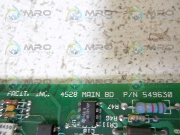 FACIT INC 4528 MAIN BOARD 549630 AW-5158-0106 REV.B  UNMP
