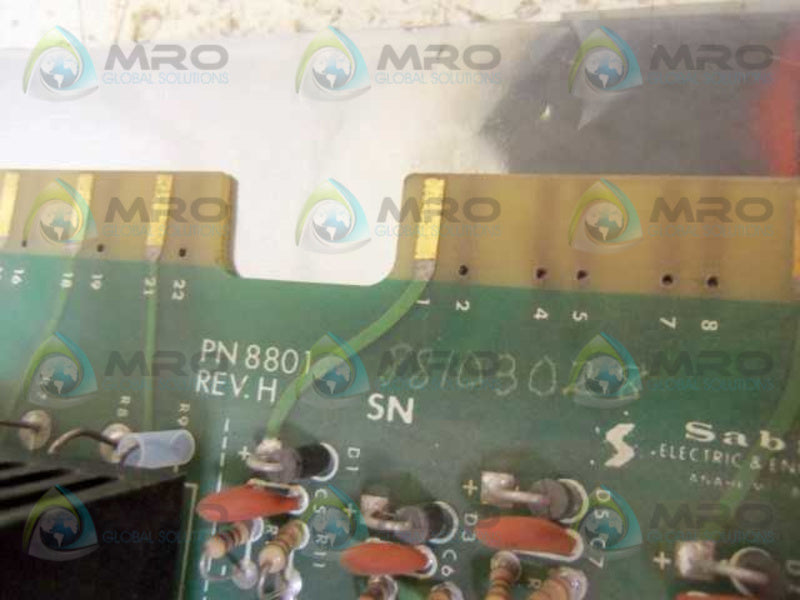 INDUSTRIAL SPARE PART PN 8801 REV. H  UNMP