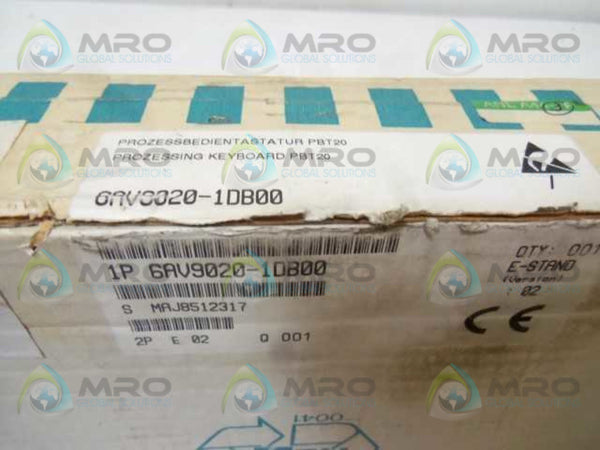 SIEMENS 6AV9020-1DB00 KEYBOARD (NO KEY)  UNMP