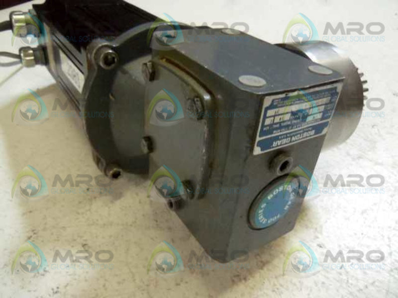 EMERSON DXE-455W MOTOR w/ BOSTON GEAR F713-50-B5-G GEAR REDUCER  UNMP
