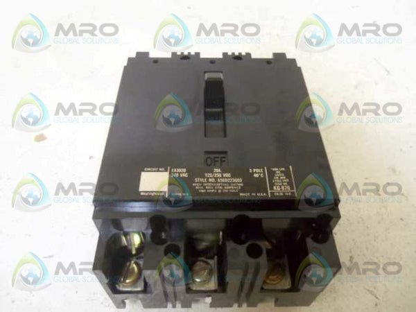 WESTINGHOUSE EA3020 CIRCUIT BREAKER 20A  NSMP