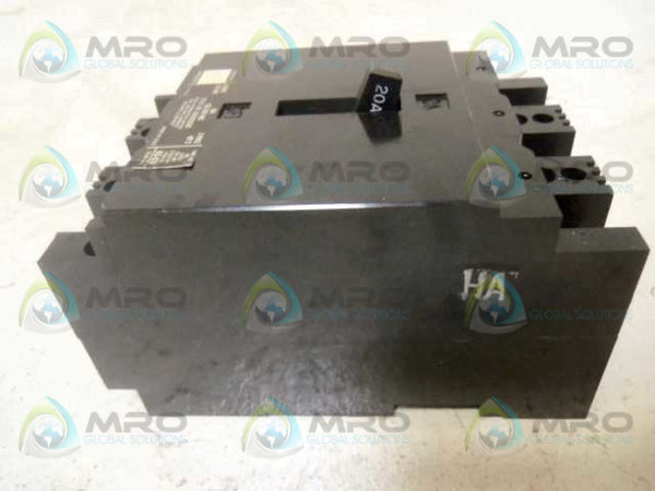 WESTINGHOUSE EA3020 CIRCUIT BREAKER 20A  NSMP