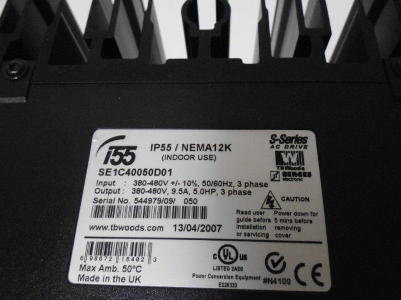TB WOODS SE1C40050D01 AC DRIVE  NSMP