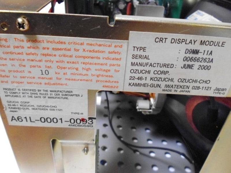FANUC A02B-0120-C111 MONITOR PANEL  UNMP