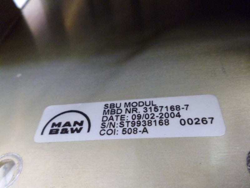 MAN B&W 3157168-7 SBU MODUL COI: 508-A  UNMP
