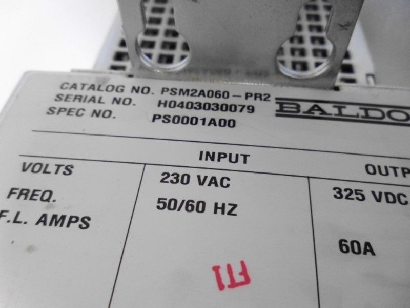BALDOR PSM2A060-PR2 POWER SUPPLY  NSNP