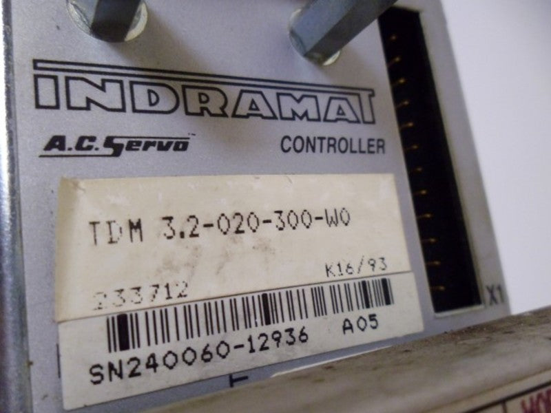 INDRAMAT TDM 3.2-20-300-W0 AC SERVO DRIVE  UNMP