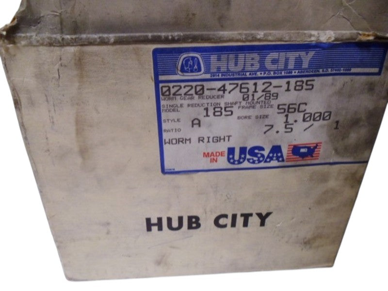 HUB CITY 0220-47612-185 WORM GEAR REDUCER  NSMP