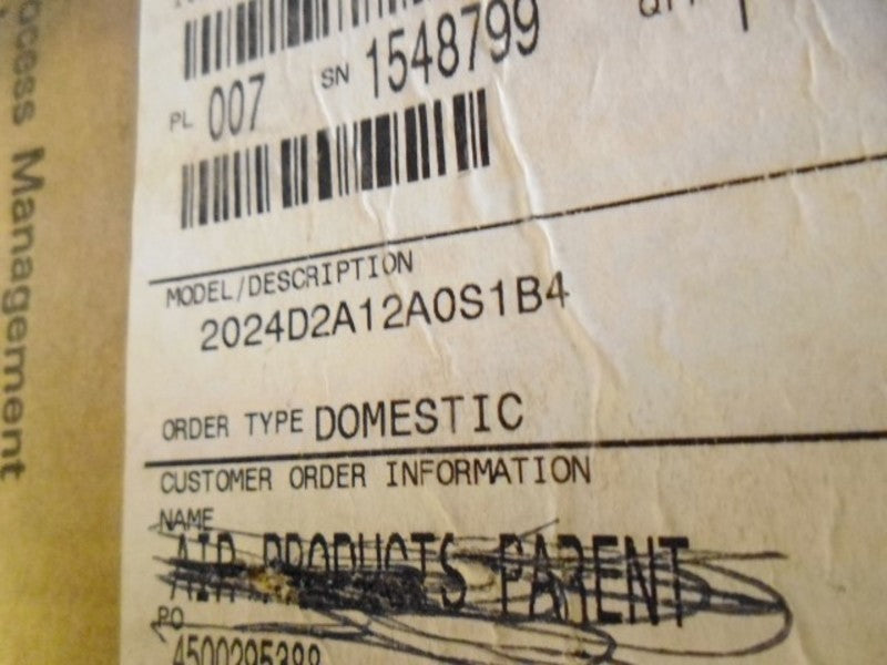 ROSEMOUNT 2024D2A12A0S1B4 PRESSURE TRANSMITTER 0-200 IN H2O  NSMP