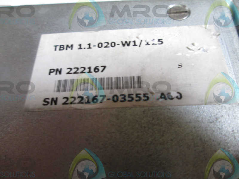 INDRAMAT TBM1.1-020-W1/115 SERVO DRIVE BLEEDER MODULE  UNMP