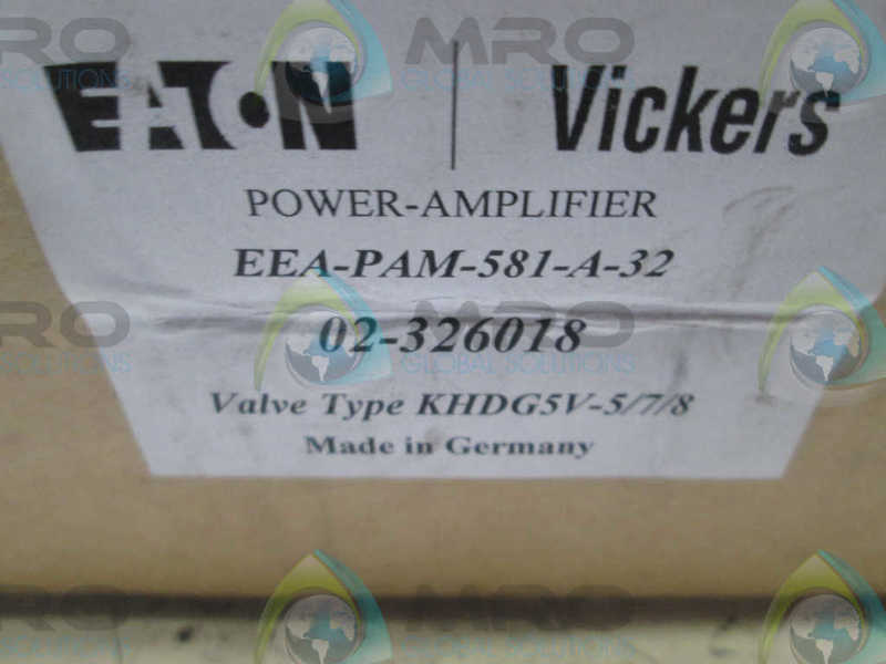 VICKERS EEA-PAM-581-A-32 PC BOARD CONTROL AMPLIFIER  NSMP