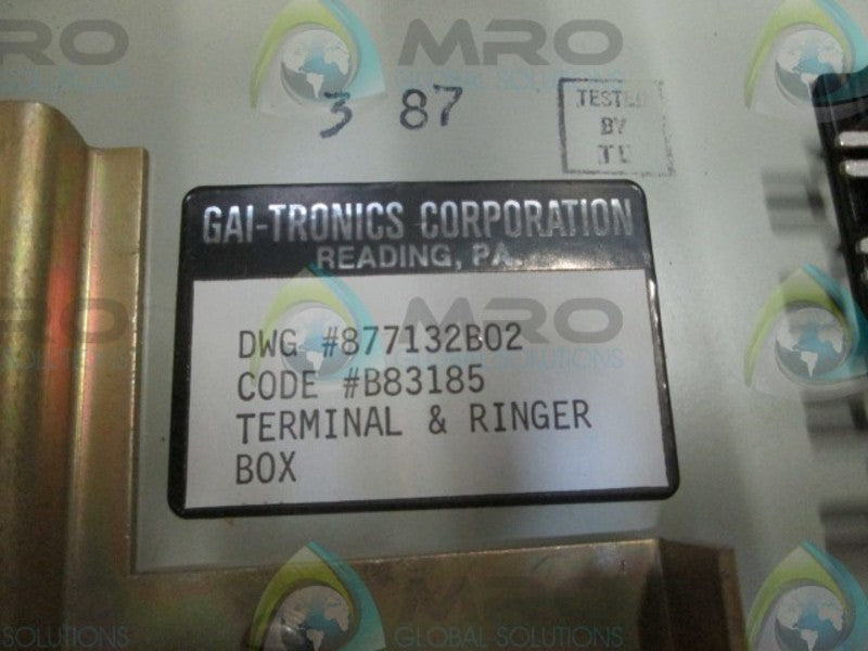 GAI TRONICS 877132B02 SPEAKER JUNCTION BOX  NSMP