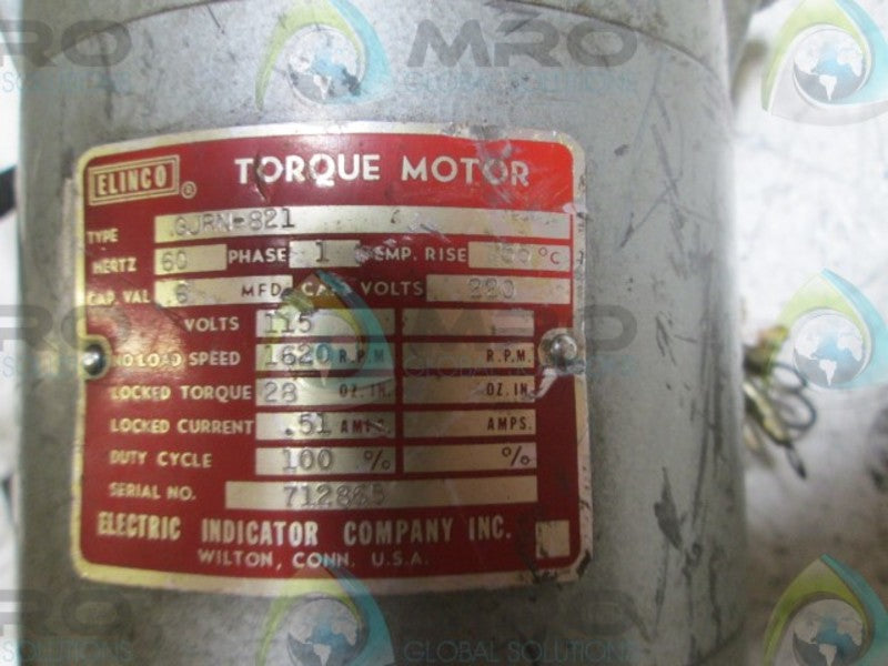 ELINCO GJRN-821 TORQUE MOTOR  UNMP