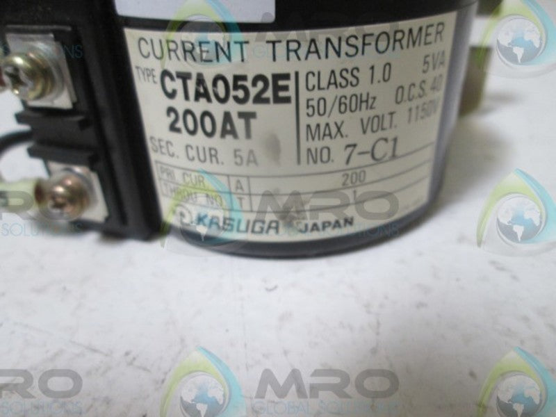 KASUGA CTA052E200AT CURRENT TRANSFORMER  UNMP
