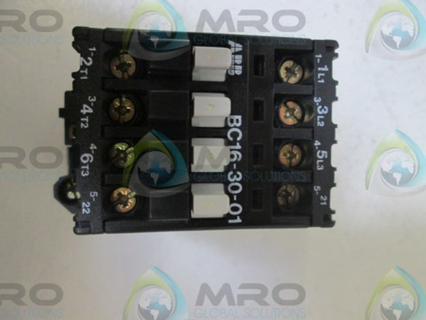 ABB  BC16-30-10 CONTACTOR 3 POLE  UNMP