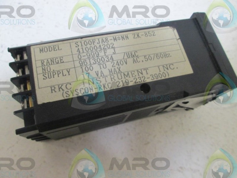 SYSCON S100FJA8-MNNZK-852410004202 TEMP CONTROL  UNMP