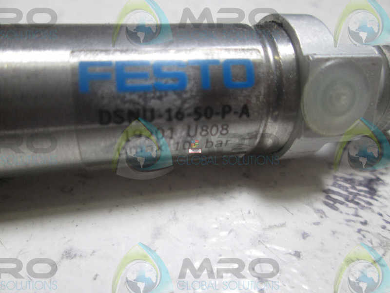 FESTO DSNU-16-50-P-A PNEUMATIC CYLINDER (AS PICTURED)  UNMP