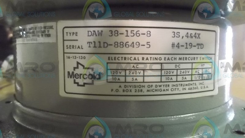 MERCOID DAW 38-156-8  NSMP