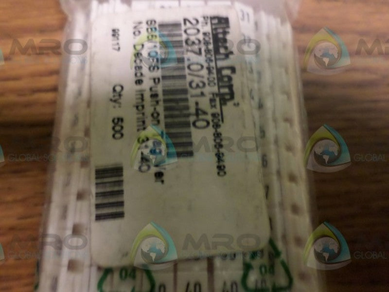 LOT OF 500 ALTECH CORP 2037.0/31-40  NSNP IN A BAG