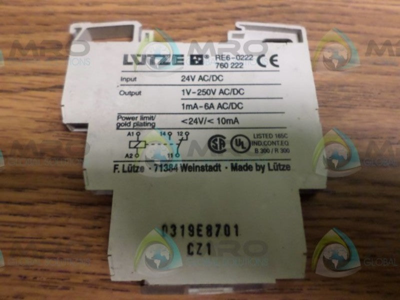 LUTZE RE6-0222  UNMP