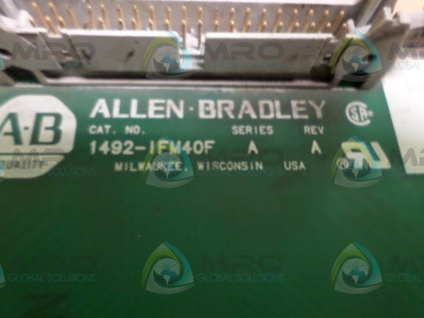ALLEN BRADLEY 1492-IFM40F INTERFACE MODULE SER. A  UNMP