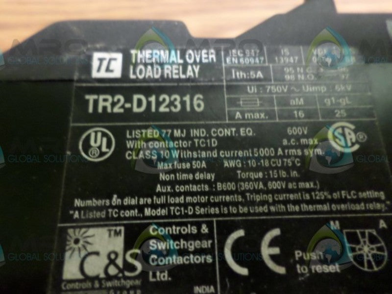 TC TR2-D12316  UNMP