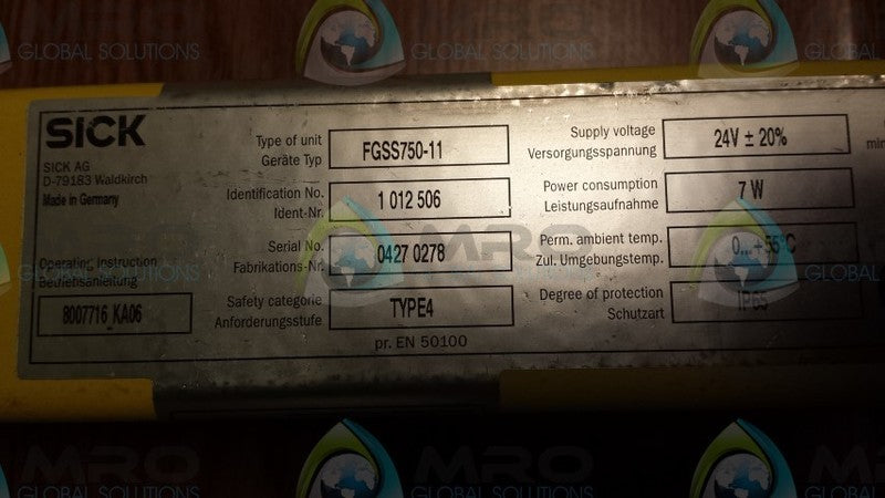 SICK FGSS750-11  NSNP