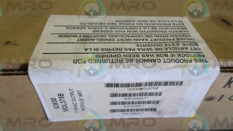 GENERAL ELECTRIC IC630MDL375B  NSFS