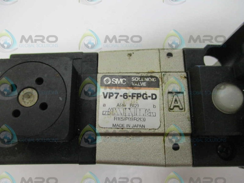 SMC VP7-6-FPG-D SOLENOID VALVE (AS PICTURED)  UNMP
