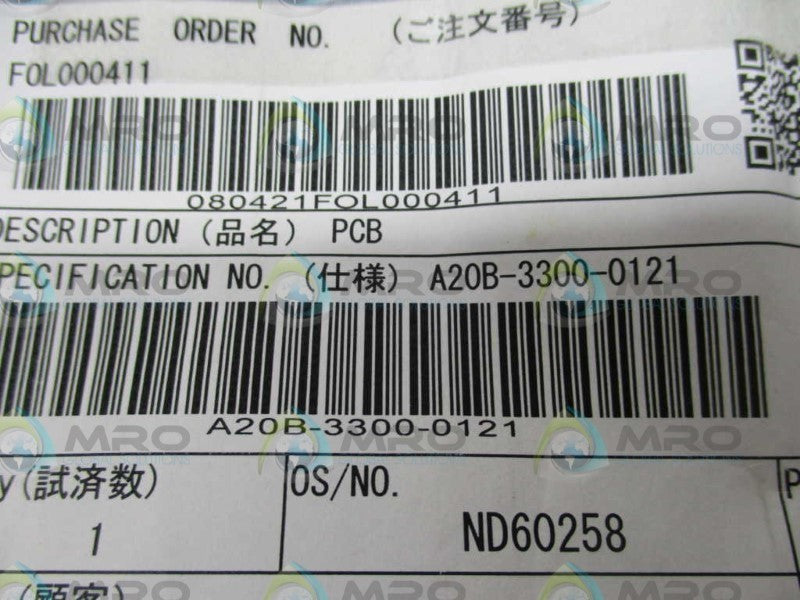 FANUC A20B-3300-0121/02A SERVO CARD  NSMP