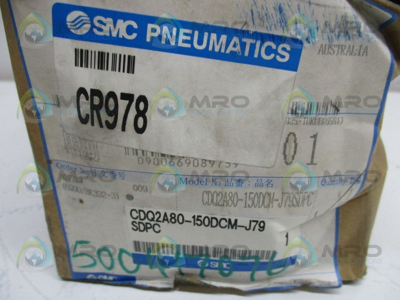 SMC CDQ2A80-150DCM-J79SDPC PNEUMATIC CYLINDER  NSMP