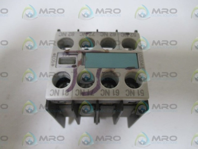 SIEMENS 3RH1911-1GA04 (AS PICTURED) NSMP