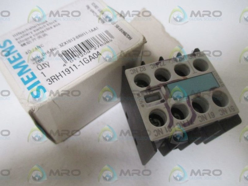 SIEMENS 3RH1911-1GA04 (AS PICTURED) NSMP