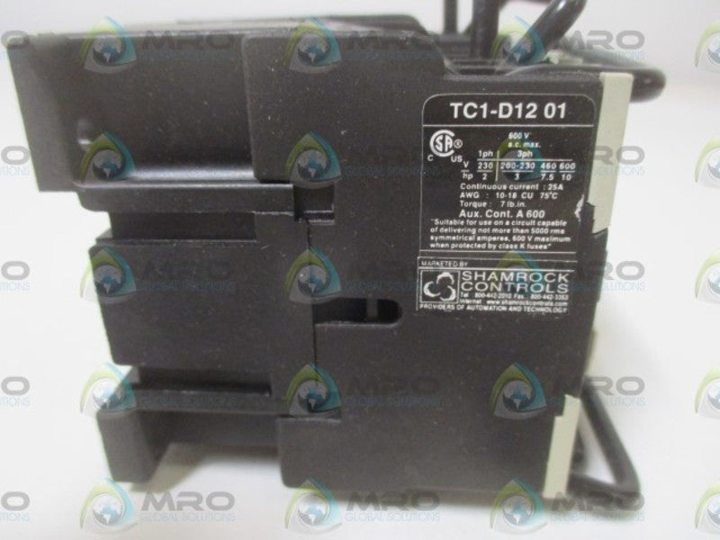 SHAMROCK CONTROLS TC1-D12-01-G6 120V NSNP
