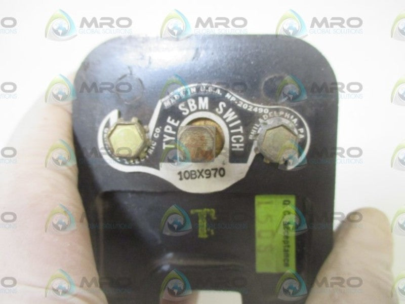 GENERAL ELECTRIC 10BX970 SBM UNMP