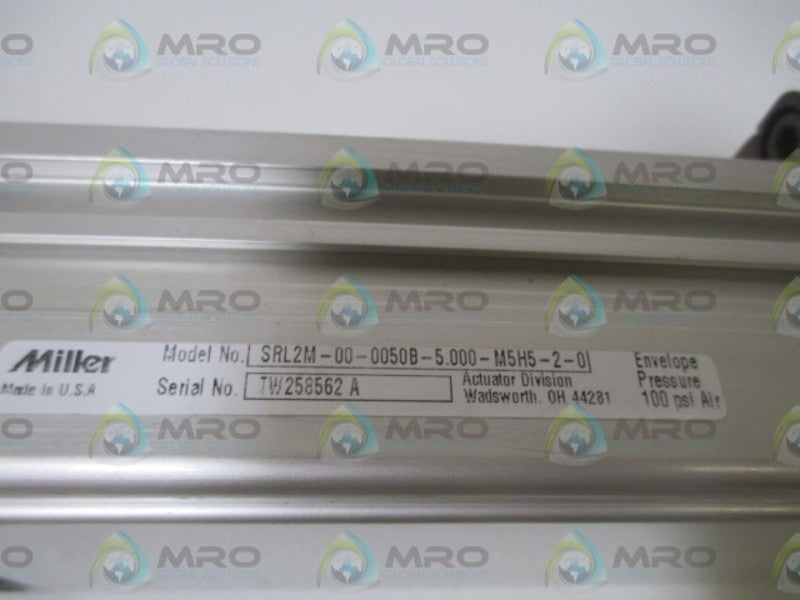 MILLER SRL2M-00-0050B-5.00-M5H5-2-0 PNEUMATIC CYLINDER  NSNP
