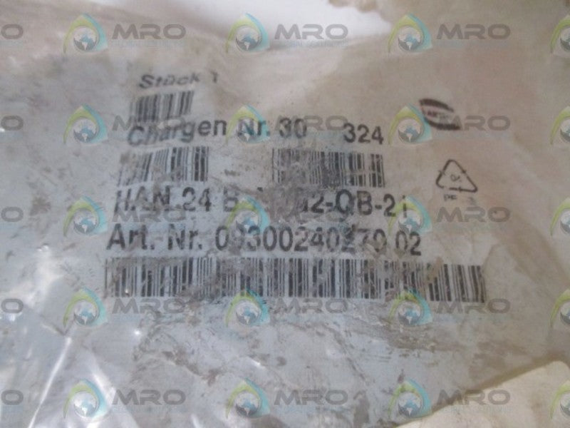 HARTING HAN 09300240270 CONNECTOR HOUSING  NSMP