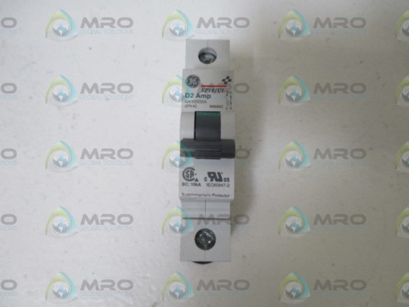 LOT OF 5 GENERAL ELECTRIC EP101UL D2 AMP CIRCUIT BREAKER NSNP