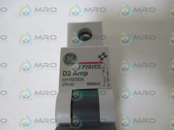LOT OF 5 GENERAL ELECTRIC EP101UL D2 AMP CIRCUIT BREAKER NSNP