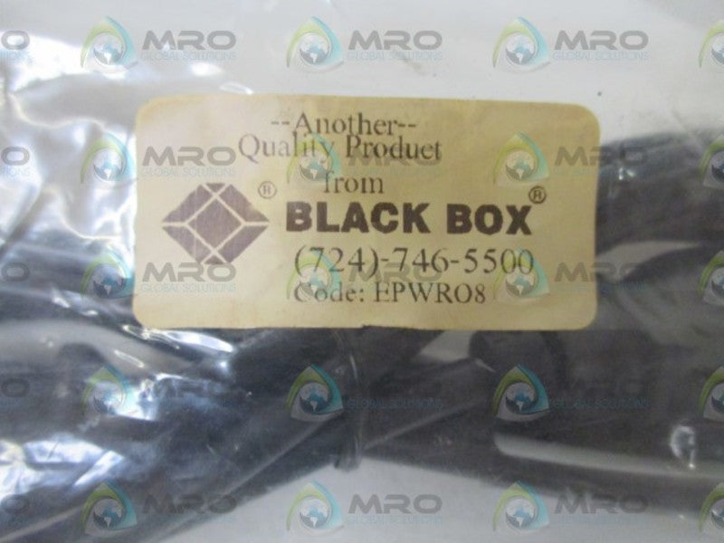 BLACK BOX EPWR08 POWER CORD CABLE  NSNP IN A BAG