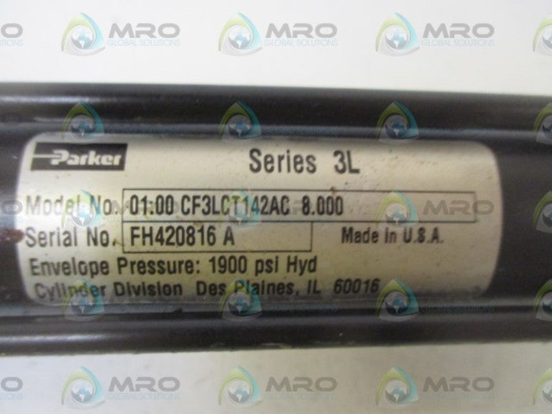PARKER 01.00 CF3LCT142AC 8.000 PNEUMATIC CYLINDER  NSNP