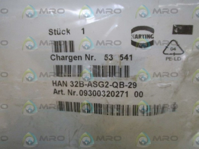 HARTING 19300101540 CONNECTOR HOOD  NSMP