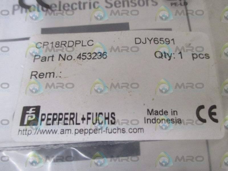 PEPPERL+FUCHS CP18RDPLC PROXIMITY SENSOR  NSMP
