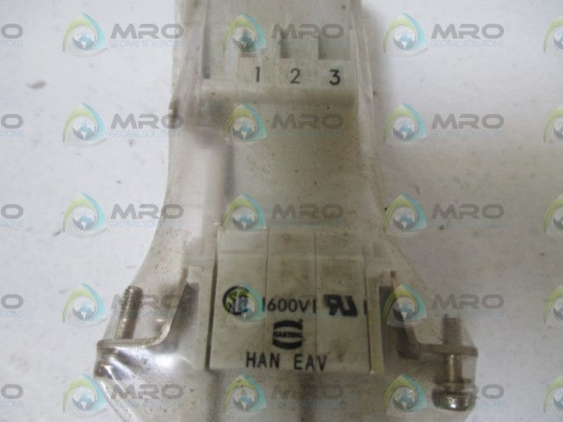 HARTING HAN EAV 3-PIN INSERT CONNECTOR  NSNP