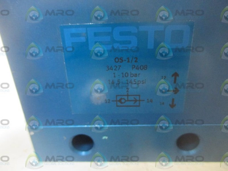 FESTO OS-1/2 GATE VALVE  NSNP